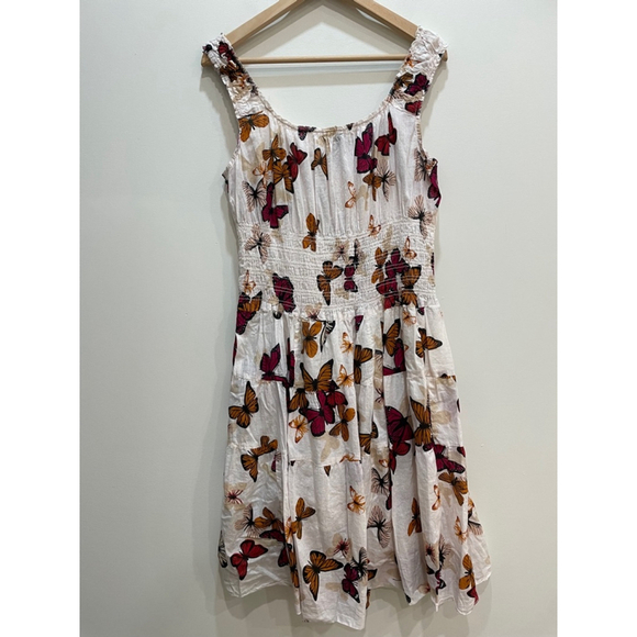 🍄50% White Midi Dress Butterfly - Picture 7 of 14